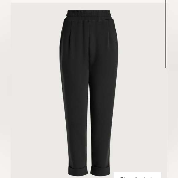 Varley Pants - Varley Rolled-Cuff Pant 25”, Size XL, Black
